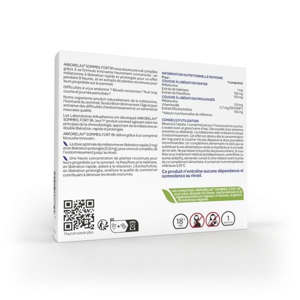 Arkorelax sommeil fort 8h 30 comprimés