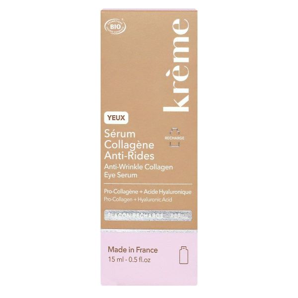 Recharge serum yeux Collagene anti-rides bio toute peau 15ml