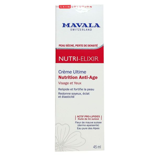 Nutri-Elixir creme Ultime Nutrition anti-âge visage yeux 45ml