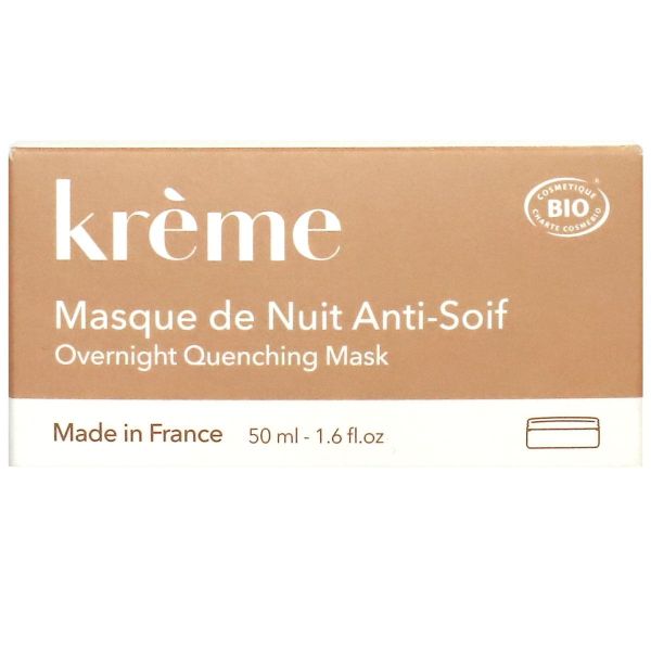 Masque nuit anti-soif visage peau sèche 50ml