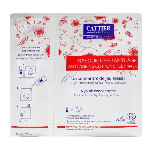 Masque tissu anti-âge et sérum concentré 15ml