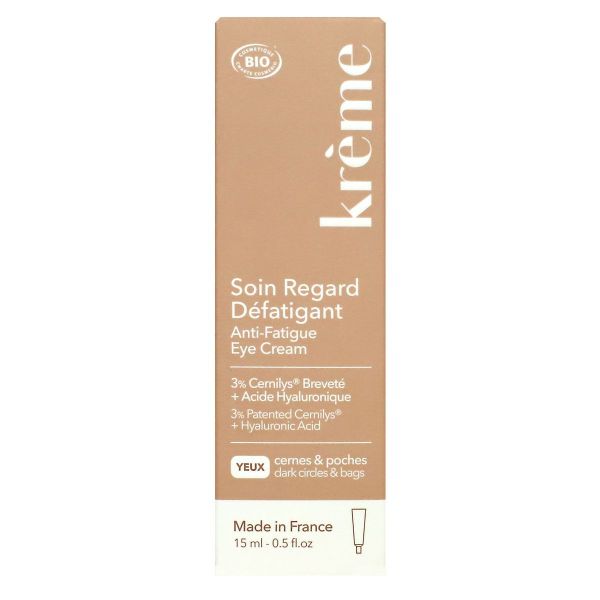 Soin regard défatigant creme anti-cernes bio toute peau 15ml