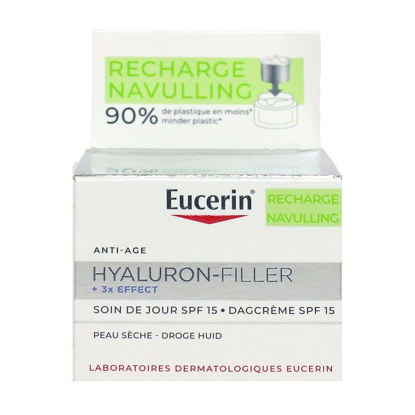 Hyaluron-Filler + 3X Effect soin jour SPF15 peau sèche recharge 50ml